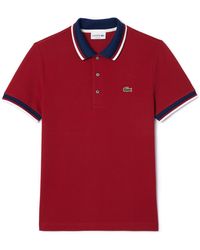 Lacoste - Regular Fit Stretch Piqué Polo - Lyst