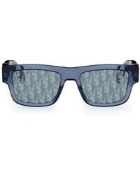 Dior - Oblique S3I 52Mm Mirrored Rectangular Sunglasses - Lyst