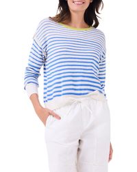 NIC+ZOE - Nic+zoe Supersoft Striped Up Sweater - Lyst