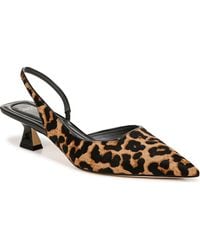 Sarto - Devin Slingback Half D'Orsay Pointed Toe Kitten Heel Pump - Lyst