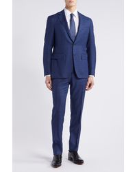 Canali - Kei Trim Fit Plaid Wool Suit - Lyst