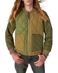 Lucky Brand - Patchwork Quilted Bomber Jacket - Lyst