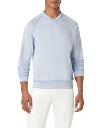Bugatchi - Cotton & Silk V-neck Sweater - Lyst