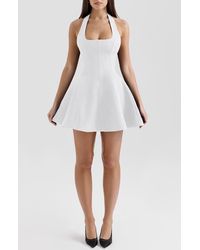 House Of Cb - Loulette Halter Minidress - Lyst