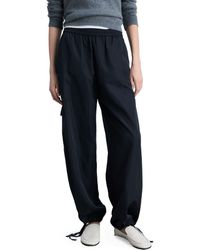 Mango - Drawstring Hem Cargo Pants - Lyst
