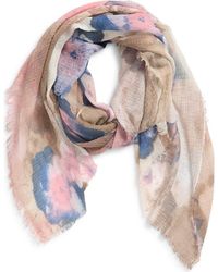 Tasha - Sheer Floral Print Scarf - Lyst