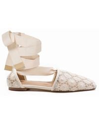 Andrea Gomez - Desi Raffia Flat - Lyst