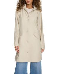 Levi's - Water Resistant Hooded Long Rain Jacket - Lyst