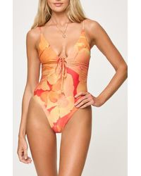 LSPACE - Piper Classic Keyhole One-Piece Swimsuit - Lyst