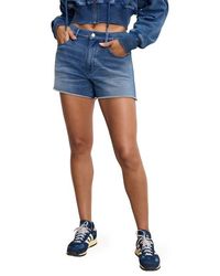 GOOD AMERICAN - Jeanius Good '90S Raw Hem Terry Shorts - Lyst