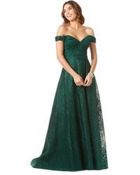 LARA New York - Off Shoulder Ballgown - Lyst