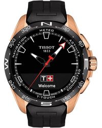 Tissot - T-touch Connect Solar Smart Silicone Strap Watch - Lyst