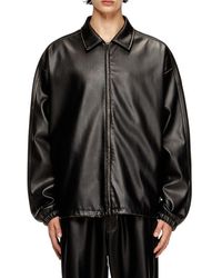 DIESEL - J-Ake Oversize Faux Leather Jacket - Lyst