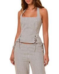 Solid & Striped - The Kendall Stripe Halter Top - Lyst