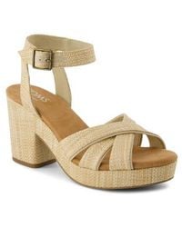 TOMS - Majorca Ankle Strap Platform Sandal - Lyst