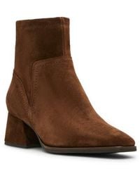 Blondo - Marina Waterproof Stretch Suede Block Heel Bootie - Lyst