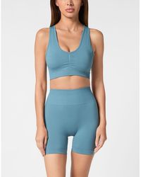 Philipp Plein - Seamless Wide Straps Sport Bra Logo - Lyst