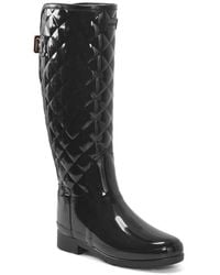 HUNTER - Refined Quilted Tall Welly - Lyst