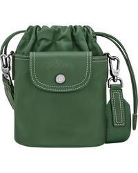 Longchamp - Extra Small Le Pliage Xtra Worker Leather Bucket Bag - Lyst