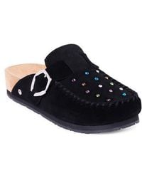 Minnetonka - Rhinestone Buckle Clog - Lyst