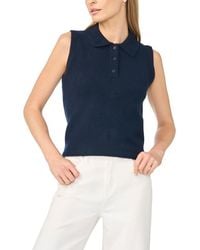 Cece - Polo Sweater Vest - Lyst