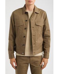 Theory - River Neoteric Twill Trucker Jacket - Lyst