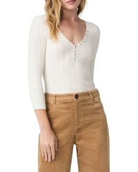 PAIGE - Ginnette Rib Top - Lyst