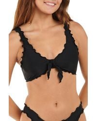 Citrus - Solid Merrow Bralette Bikini Top - Lyst