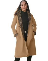 Jessica London - Contrast Hood Raincoat - Lyst