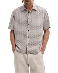 Rag & Bone - Dalton Jacquard Short Sleeve Button-Up Shirt - Lyst