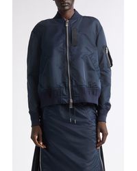 Sacai - Nylon Twill Bomber Jacket - Lyst