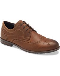 rockport dustyn waterproof wingtip brogues