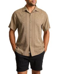 Tommy Bahama - Maui Border Short Sleeve Silk Button-Up Shirt - Lyst