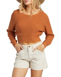 Billabong - Sun Soaked Crop Sweater - Lyst