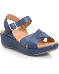 Kork-Ease Kork-ease 'myrna 2.0' Cork Wedge Sandal - Blue
