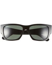 Ray-Ban - Carlos 56Mm Polarized Rectangular Sunglasses - Lyst