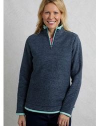 Weird Fish - Beye 1/4 Zip Grid Fleece - Lyst