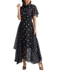 Brave+True - Bella Polka Dot Short Sleeve Dress - Lyst