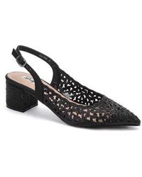 Lady Couture - Rhinestone Block Heel Slingbackpump - Lyst