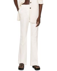 FRAME - Le High Flare Stretch Cotton Trouser Pants - Lyst