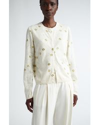 Giambattista Valli - Floral Embroidered Cashmere & Silk Cardigan - Lyst