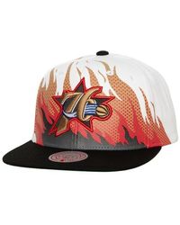 Mitchell & Ness - Philadelphia 76Ers Hot Fire Snapback Hat - Lyst
