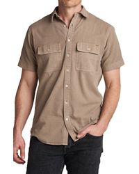 Rowan - Warwick Heritage Twill Short Sleeve Button-up Shirt - Lyst
