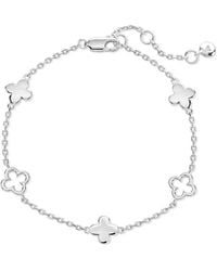 DEVATA - Clover Five-Charm Chain Bracelet - Lyst
