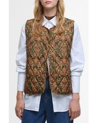 Barbour - X Farm Rio Fernanda Quilted Vest - Lyst