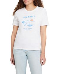 Faherty - Sunwashed Slub Organic Cotton Graphic T-shirt - Lyst