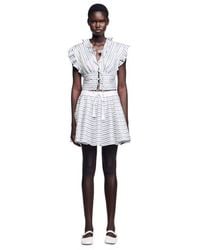 Sandro - Striped Sleeveless Crop Top - Lyst