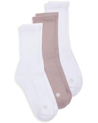 Zella - 3-Pack Crew Socks - Lyst