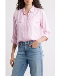 Beach Lunch Lounge - Fallon High-Low Button-Up Shirt - Lyst