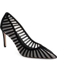L'Agence - Lenox Mesh Pump - Lyst